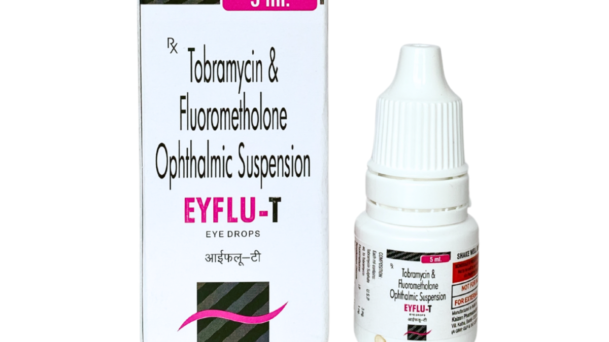 Flurometholone 0.1%+ Tobramycin 0.3%