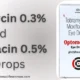 Tobramycin 0.3% and Moxifloxacin 0.5 %