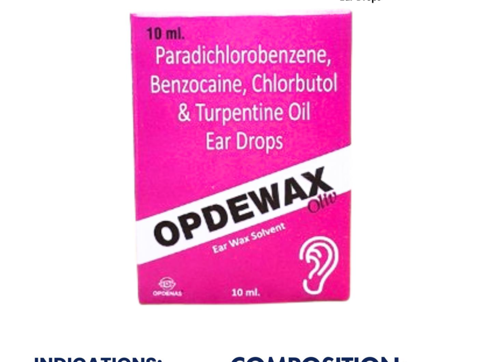 OPDEWAX OLIV Ear Drops